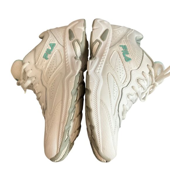 Fila Womens White Sneakers size 8 comfy classic casual EUC - Picture 5 of 11